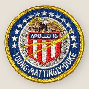 Apollo 16 Mission Embroidered Patch Space Collectible Young Mattingly Duke